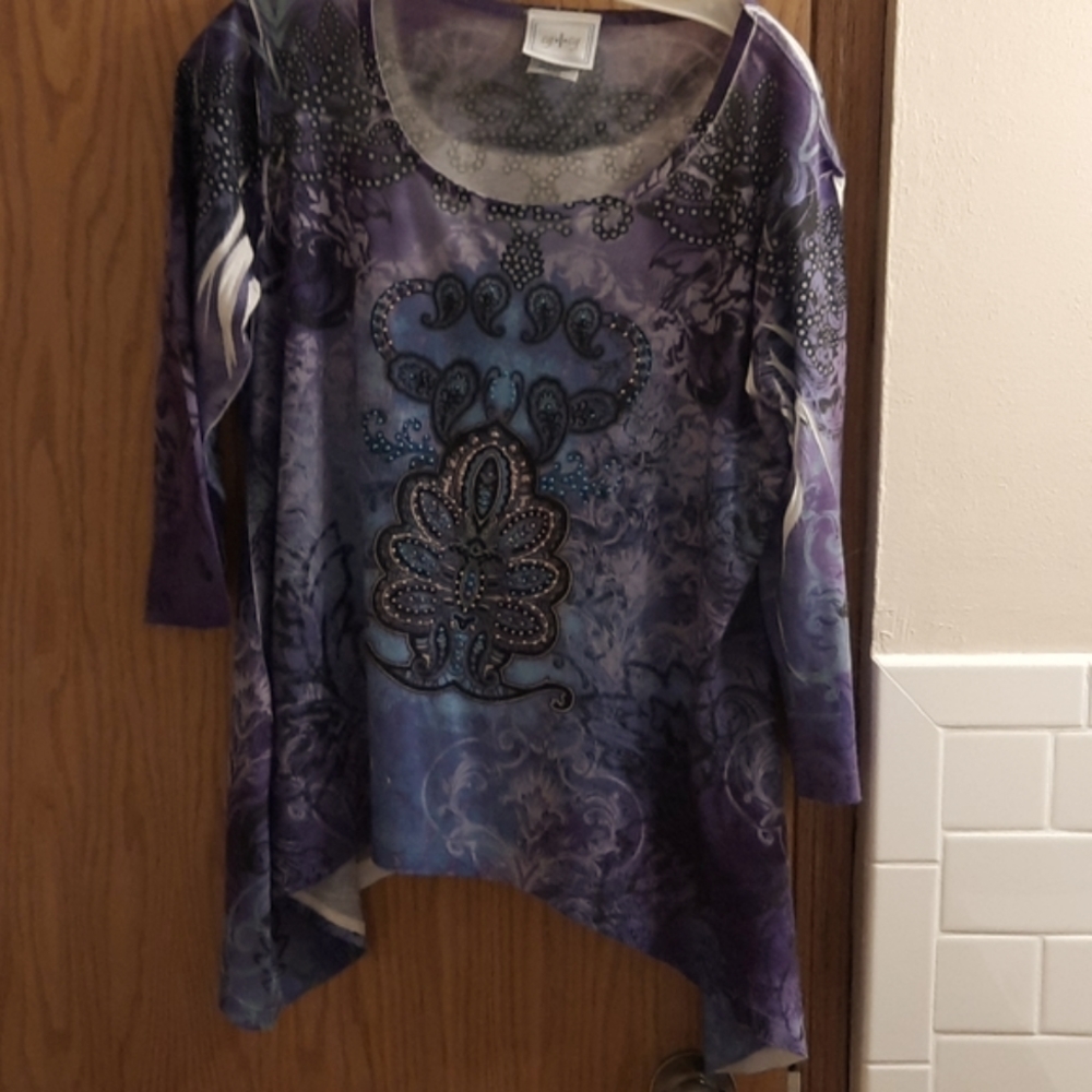 3/4 sleeve size L top